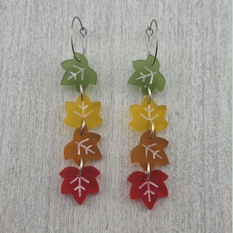 Maple Leaf Dangle Earrings