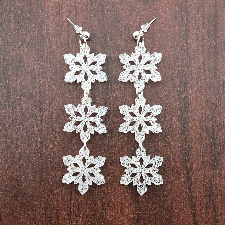Snowflake Dangle Earrings