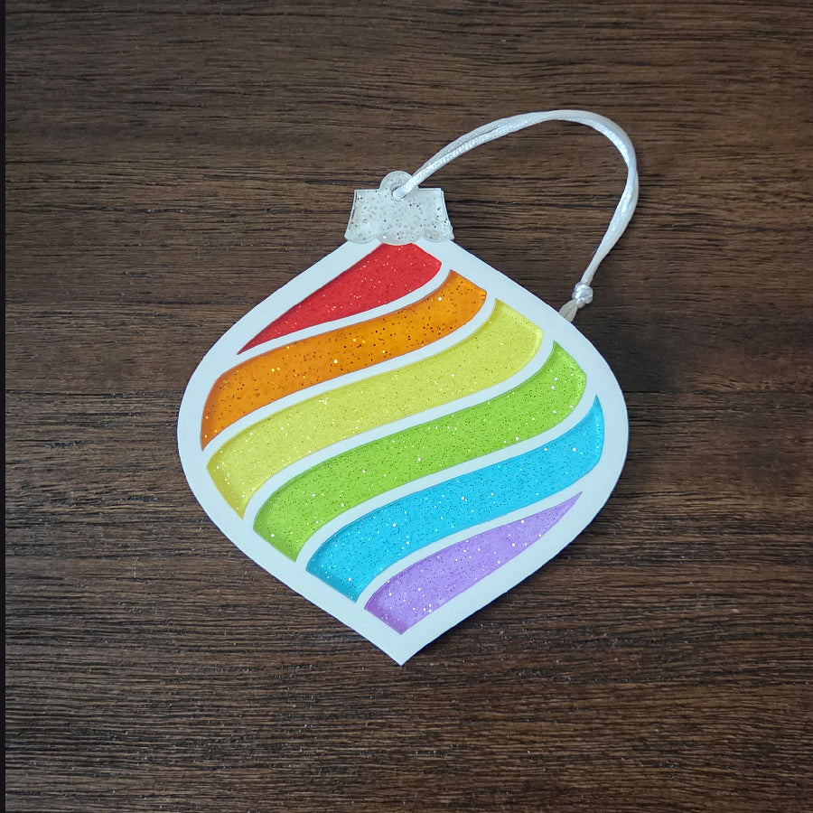 Rainbow Bulb Ornament