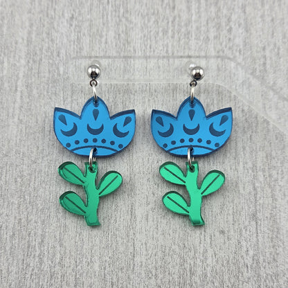 Folk Tulip Earrings