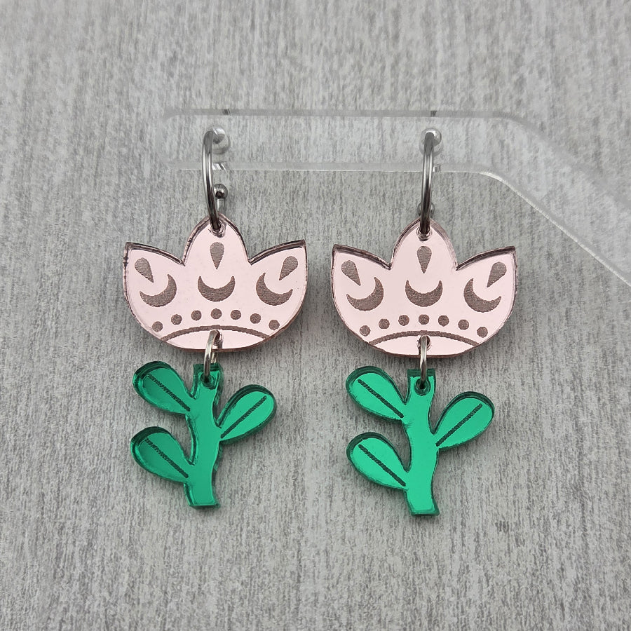 Folk Tulip Earrings