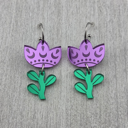 Folk Tulip Earrings