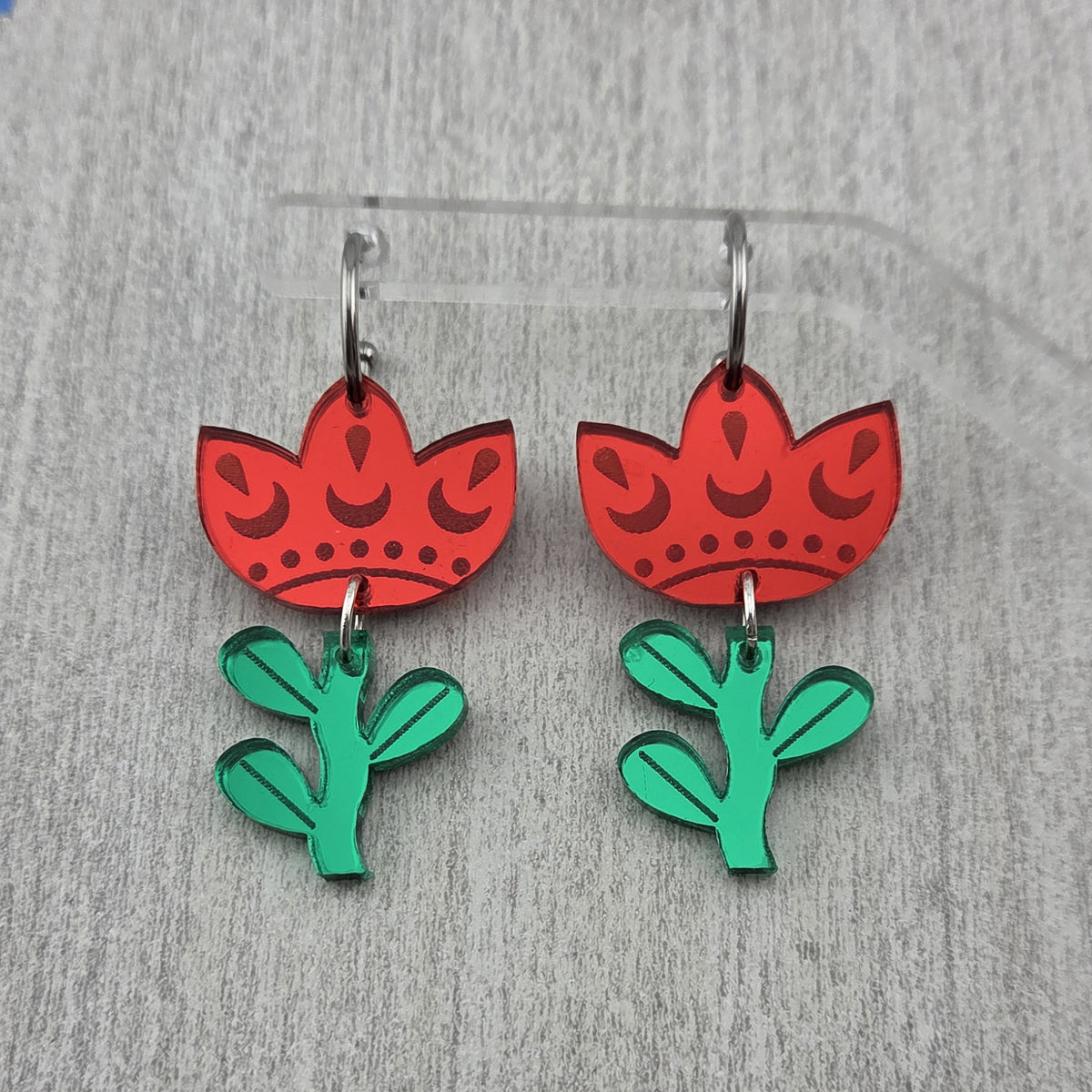 Folk Tulip Earrings