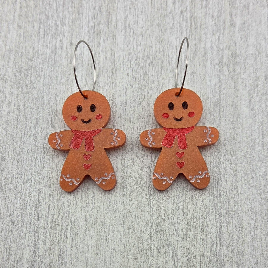 Gingerbread Cookie Earrings