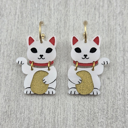 Lucky Cat Earrings