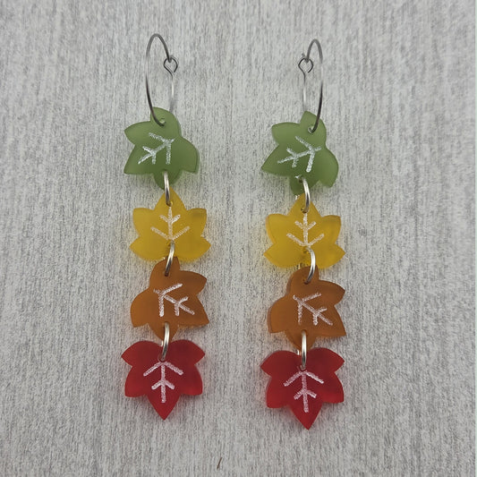 Maple Leaf Dangle Earrings