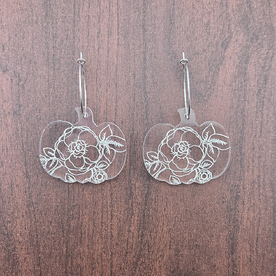 Pumpkin Floral Earrings