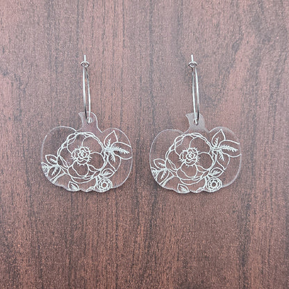 Pumpkin Floral Earrings
