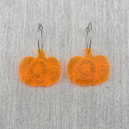 Pumpkin Floral Earrings