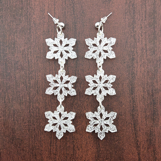 Snowflake Dangle Earrings