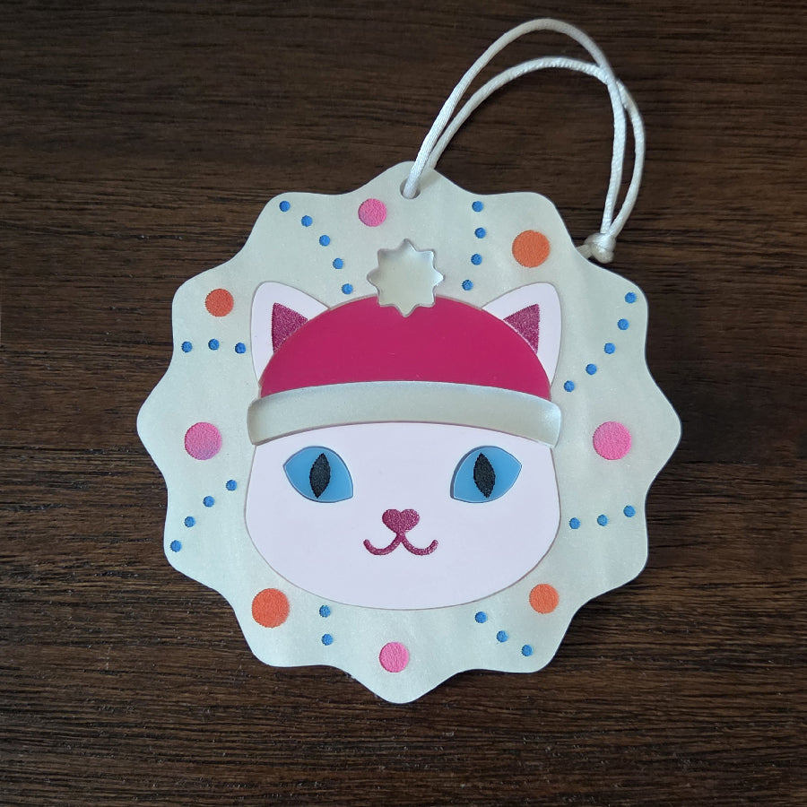 Cat Wreath Ornament