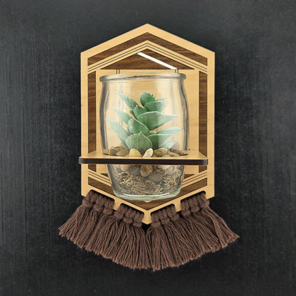 Geometric Plant Sconce