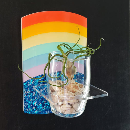 Rainbow Plant Sconce