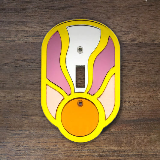 Wavy Sun Switchplate Cover